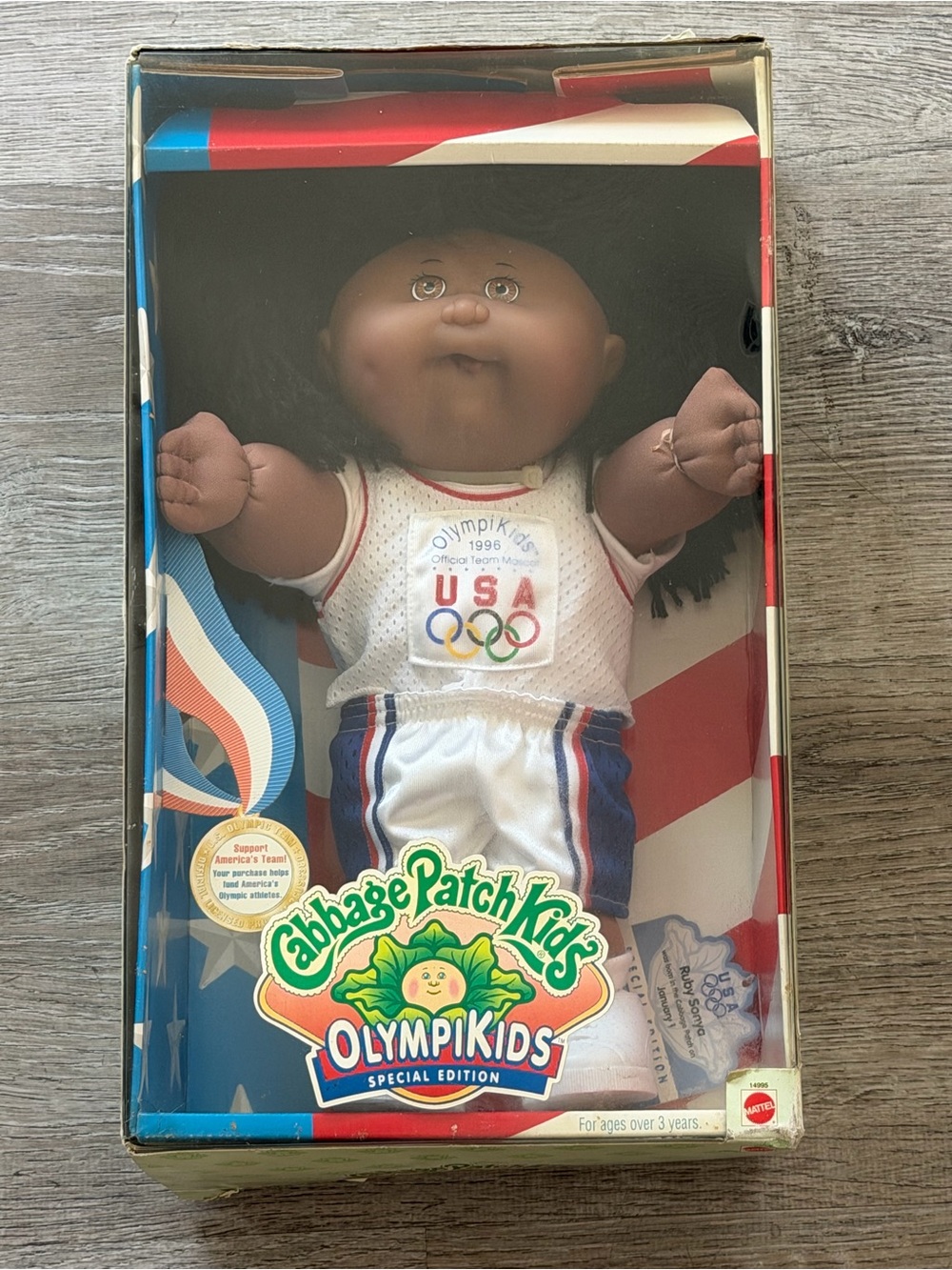 Cabbage Patch Kids OlympiKids USA Doll African American